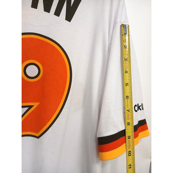 Padres San Diego Baseball Tony Gwynn #19 Jersey T-Shirt Men's XL White Orange - Picture 11 of 14